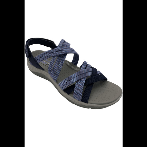 Skechers Washable Reggae Cup Sport Sandals Smitten By You Navy - Medium - Picture 1 of 3